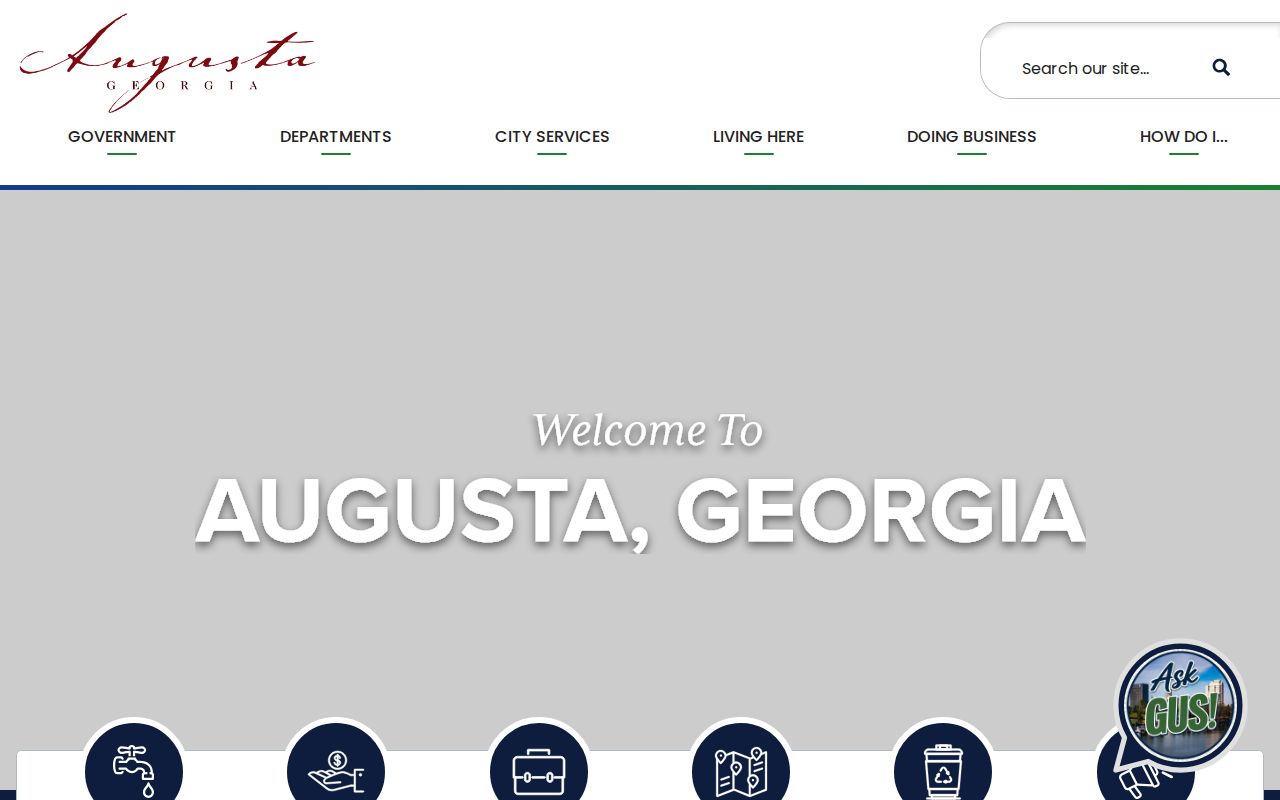 Augusta-Richmond County consolidated government website