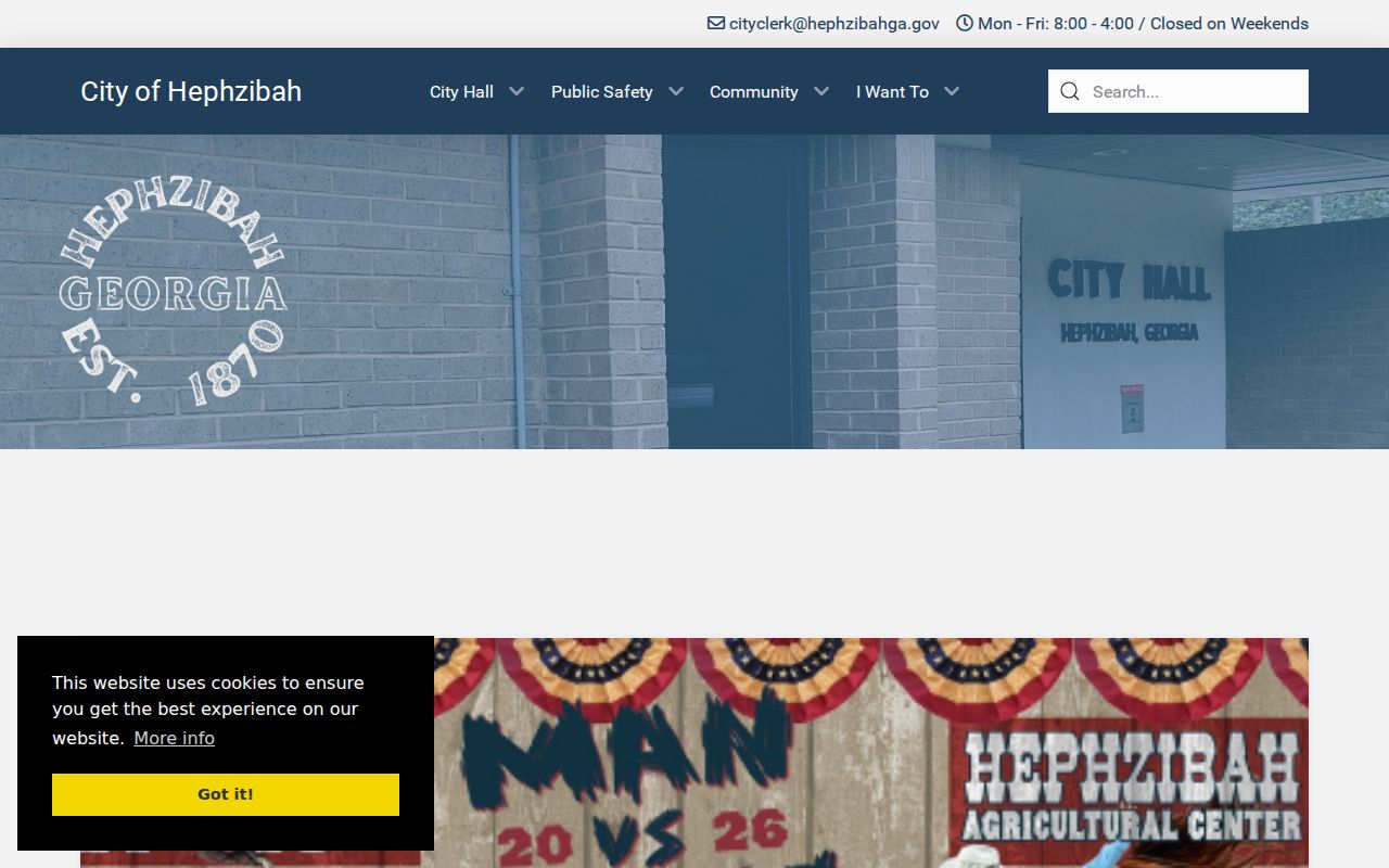 Official City of Hephzibah website and city government information