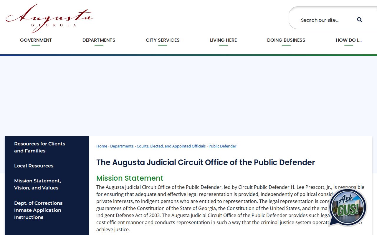 Public Defender access for Richmond County criminal court cases