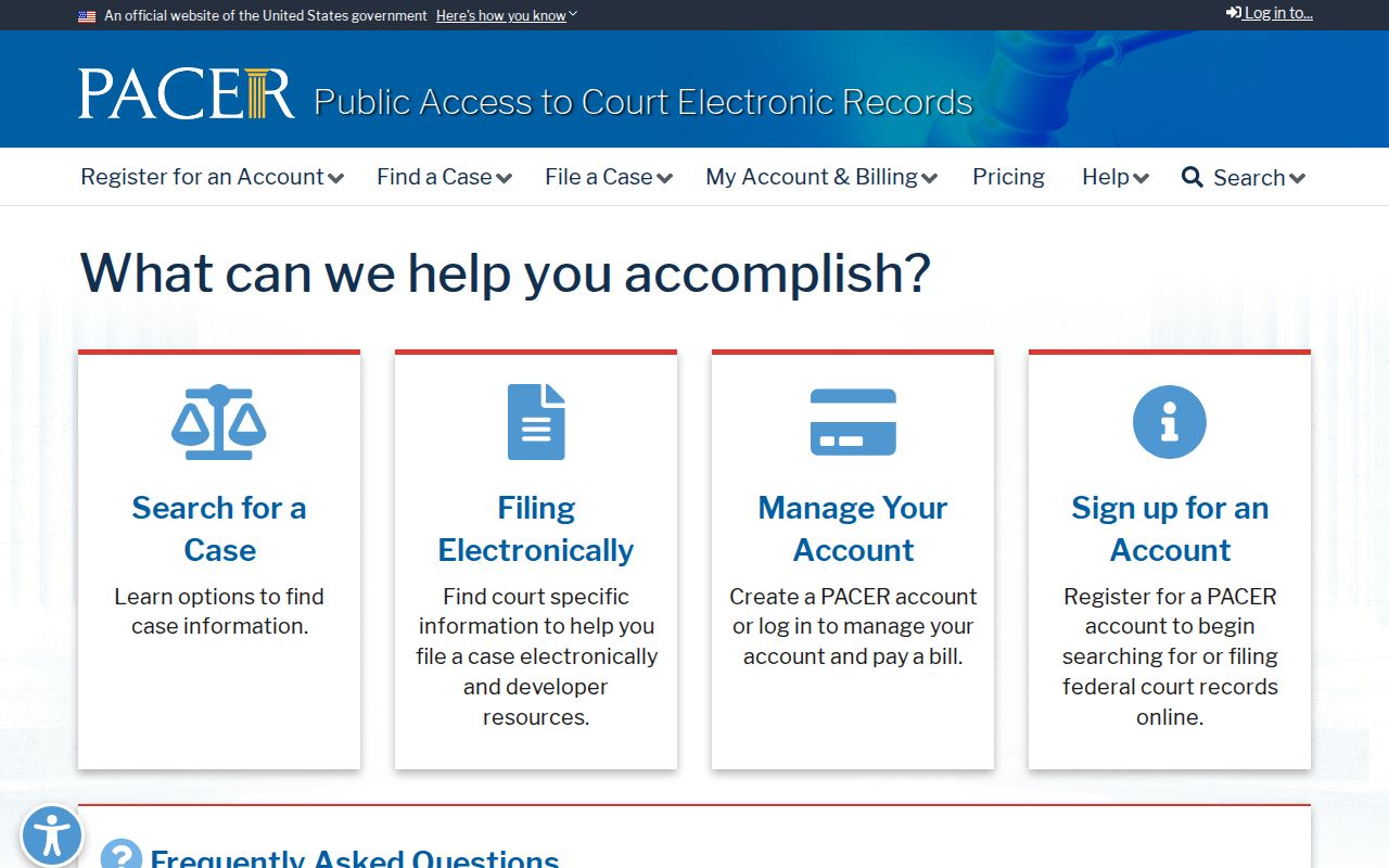 PACER federal case search for verifying a Richmond County registry offense